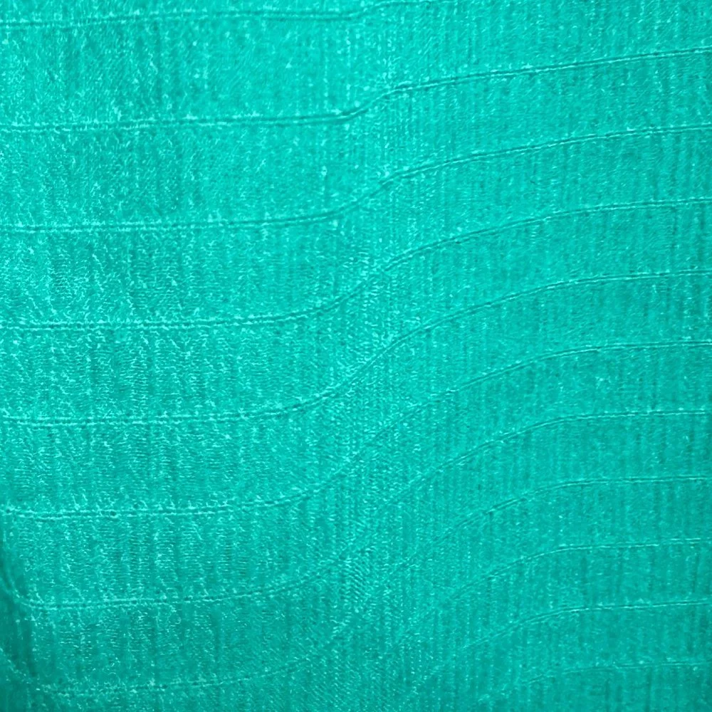 Turquoise Crepe Blouse - Picture 3 of 4